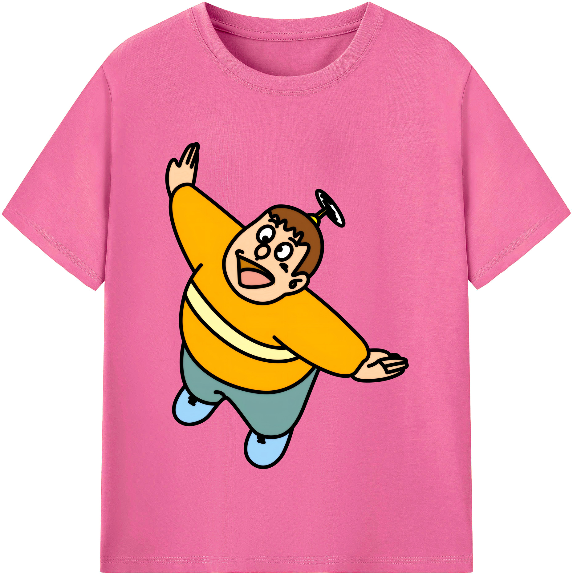 （画像用） ドラえもん 剛田武 Doraemon Gouta Takeshi レディースカジュアルプリントTシャツ（綿100％）